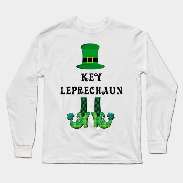 St Patrick's St Paddy's St Patty's Day Key Leprechaun Long Sleeve T-Shirt by familycuteycom